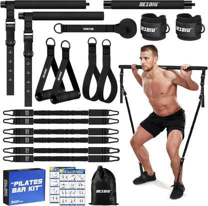 Ultimate Pilates Bar Kit – 210lbs Resistance
